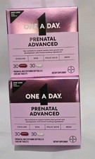 2x One A Day Prenatal Advanced Vitamins Folic...