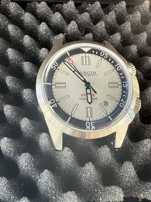 MINT Sangin Instruments HYDRA II - Brushed DIVER WHITE DIAL COMPLETE SET