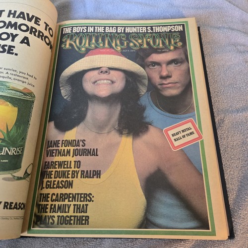 ROLLING STONE MAGAZINE BOUND VOLUME BOOK Issue 161-170 5/23/74 thru 9/26 1974 - Picture 5 of 17