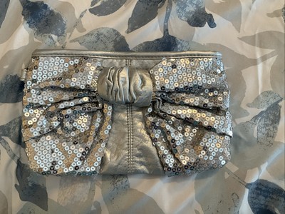 Womans Formal Silver Claire s Clutch Wristlet
