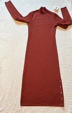 Le Petit Baigneur Merino Wool Long Sweater Dress Red Clay. New with tags.