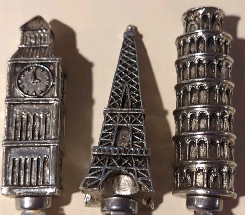 3x Boston Warehouse BUTTER KNIFE SPREADER LOT- Big Ben, Leaning Pisa Eifel Tower - Picture 2 of 8