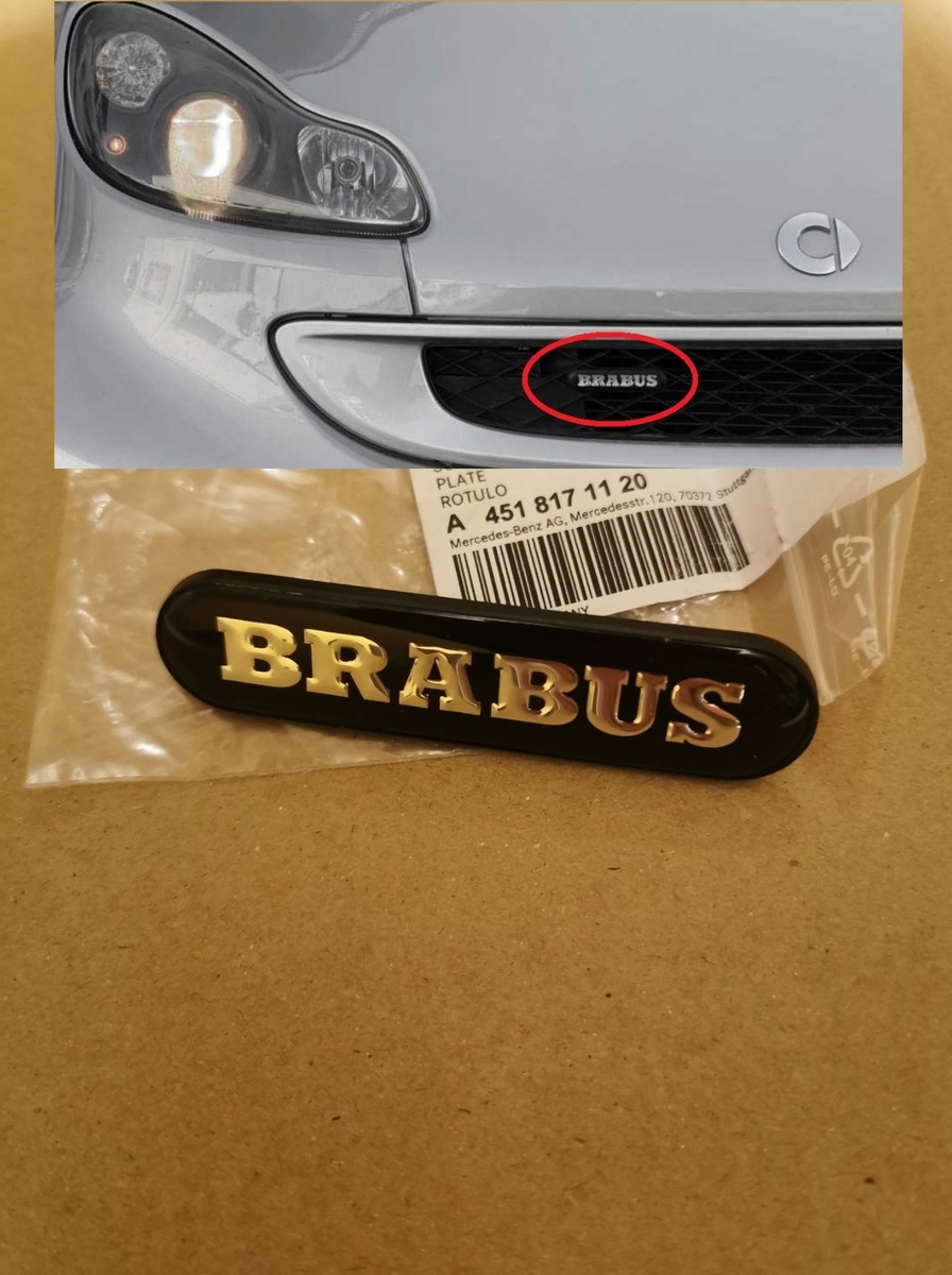 For Smart 451 Brabus Front grill grille emblem badge logo genuine