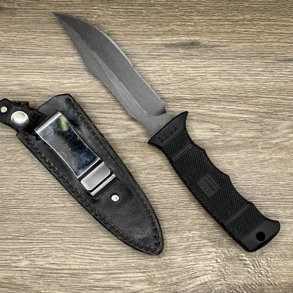 SOG специальности ножи печати щенок нож (M37) Seki Японии!!!  - Изображение 2 из 3