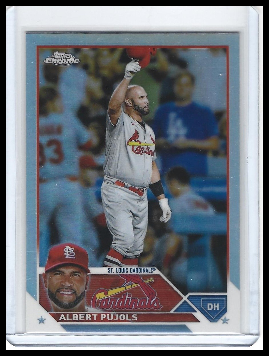 2023 Topps Chrome - Albert Pujols - Refractors Cardinals Legend! #143