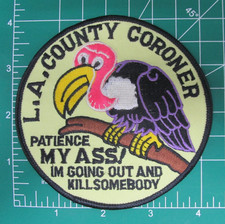 4 Inch L.A. County Coroner California Patienc...