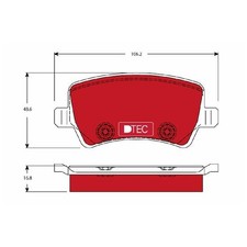Satz Bremsbeläge Bremsklötze hinten für Land Rover Freelander 2 L359 | 239764