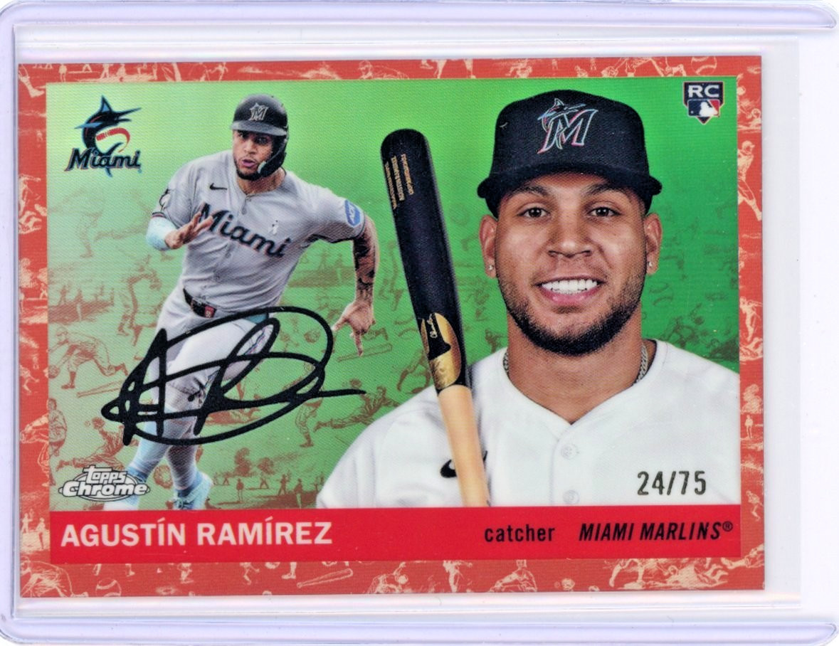 Agustin Ramirez 2025 Topps Chrome Platinum Toile Cream/Rose Gold Refractor /75