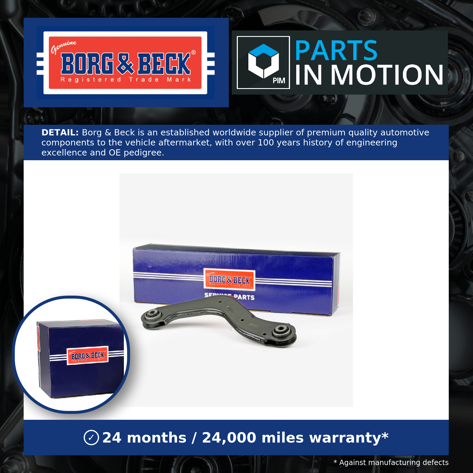 Wishbone / Suspension Arm Rear Upper BCA7992 Borg & Beck Track Control 32221134
