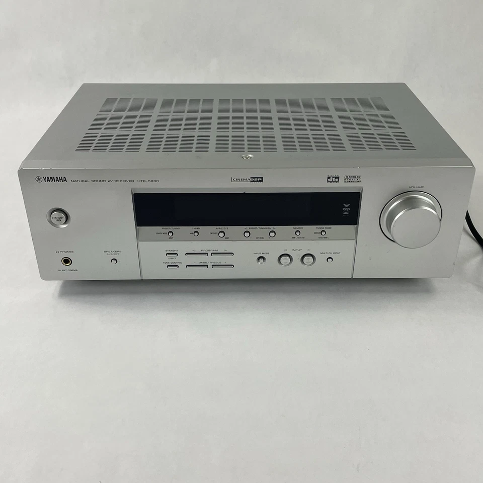 Yamaha HTR-5930 5.1 Channel Home Theater Audio Receiver No Remote For Parts - Image 2 of 4