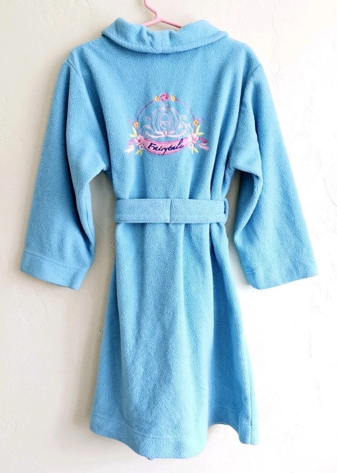De colección Disney Princesa Cenicienta Bata Niñas Talla 6 Vellón Albornoz Cuento de Hadas Sueños Foto 4 de 4