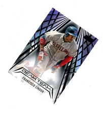RARE 2018 Stadium Club BEAM TEAM BLACK SP FRANCISCO LINDOR /99! Indians METS 