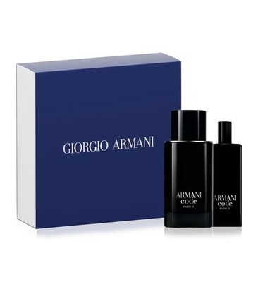 ARMANI CODE LE PARFUM 2 PCS SET FOR MEN: 2.5 PARFUM SPRAY + 0.5 PARFUM SPRAY
