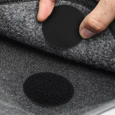 Selbstklebendes Velcro Tape Klebeverschluss DIY Matten Riemen Schwarz