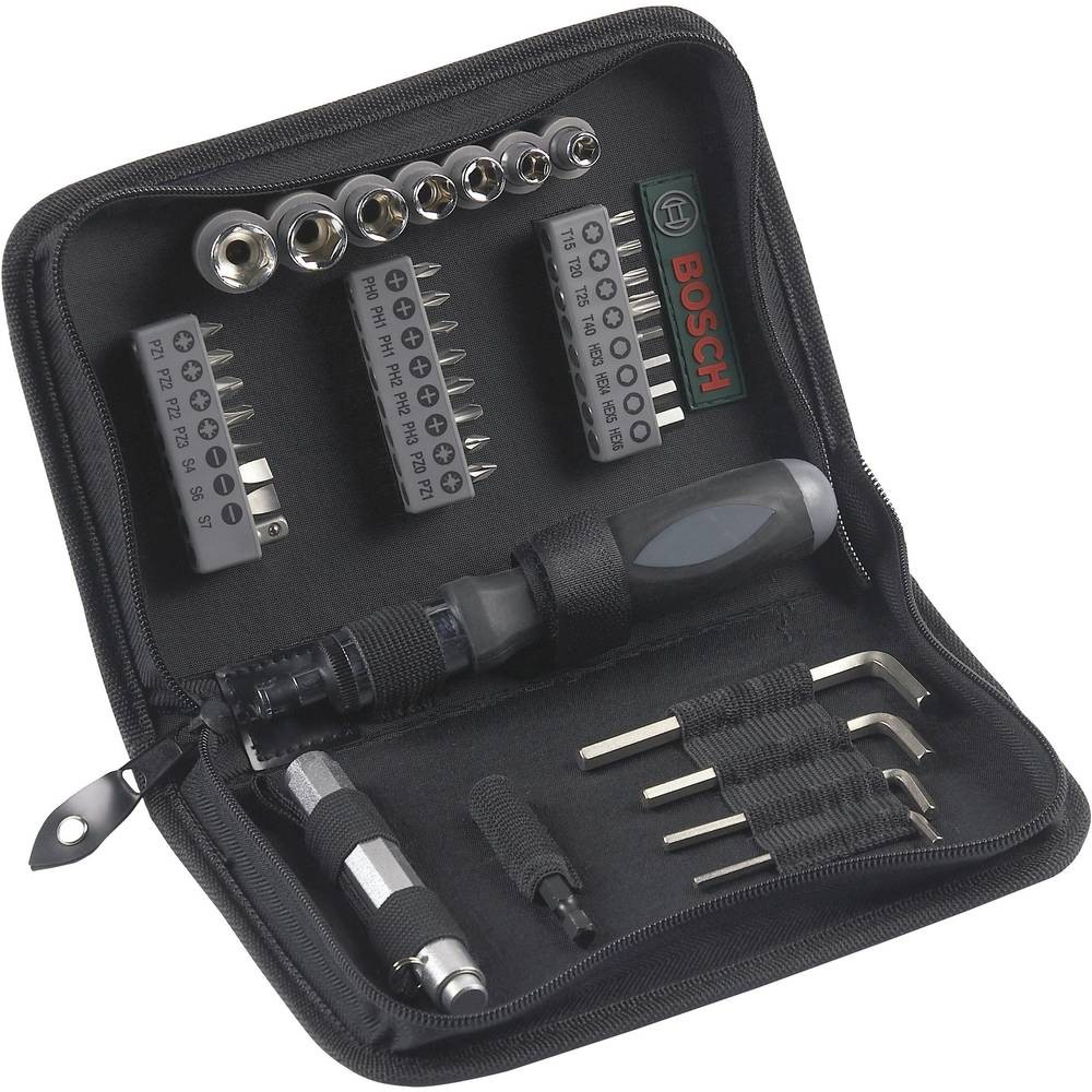 Jeu d'outils Bosch Promoline 2607019506 pour réparer et visser facilement