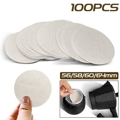 56/58/60/64mm Rund Kaffee Filterpapier Espresso Papierfilter Kaffeepapierfilter