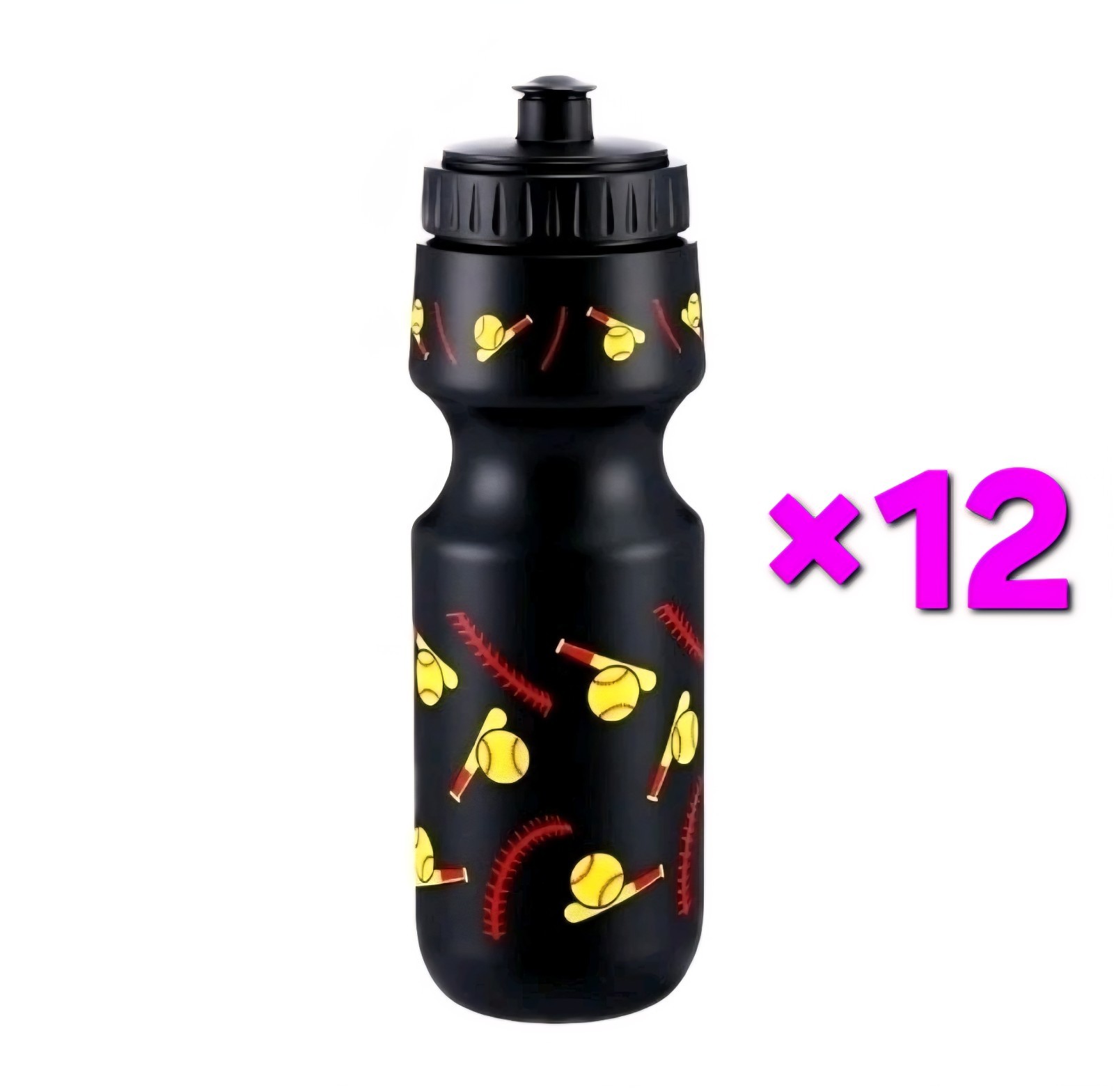 S 24 Oz Leak Proof Team Squeeze Bottles W/ Pull Top