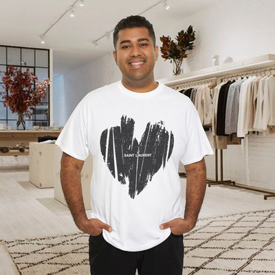 White Saint Laurent Cotton T-Shirt
