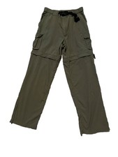 Boy Scouts of America Switchback Covertible Hiking Pants Mens Small Green Belted