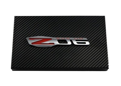 2006-2013 Corvette C6 Carbon Fiber Engine Fuse Box Cover w/ Z06 505hp Emblem