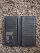 Leatherboss Genuine Leather Men Long Wallet Pockets ID Card Clutch Bifold Purse