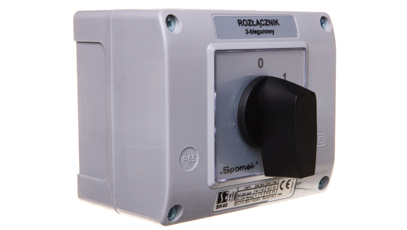 Cam Connector 0-1 3P 40A in Housing SK40 SK40-2.8211OB13