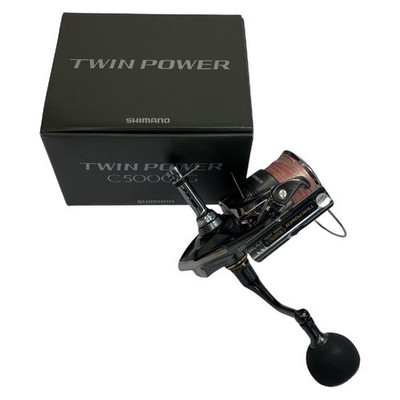 SHIMANO 24 Twin Power C5000XG Spinning Reel with GOMEXUS Reel Stand (Pro #QY3VKE