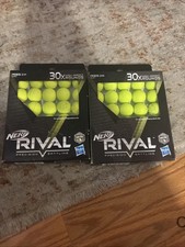 NERF Rival Series High Impact 30x Rounds Green Lot of 2 boxes 60 Balls