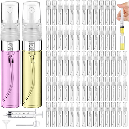 Container Checklist Format 60PCS 5Ml Mini Spray Bottle, Small Sample Containers for Perfume ...