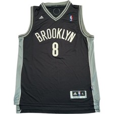 Adidas Brooklyn Nets NBA Jersey Men's XL Deron Williams #8 Black Retro Shirt