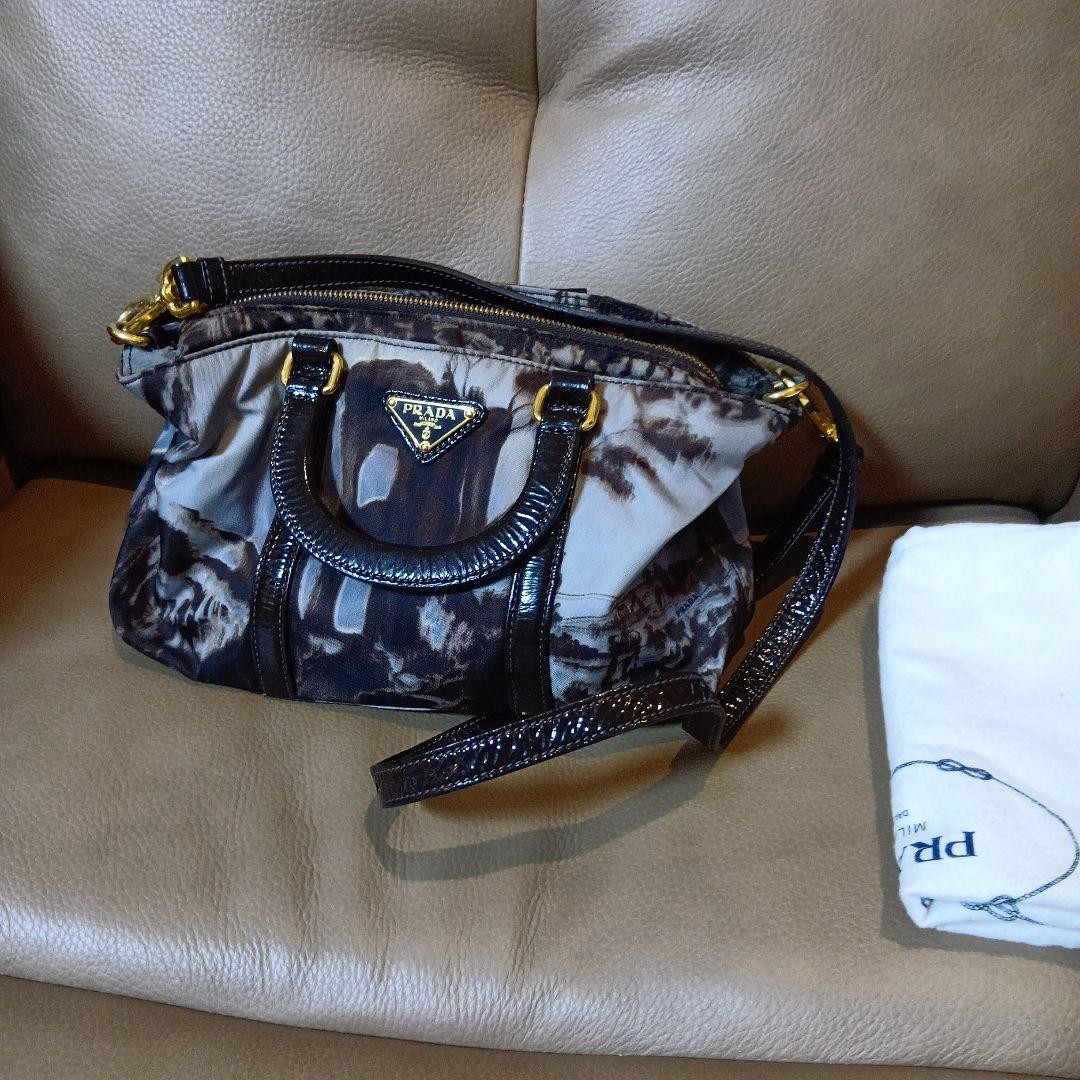 PRADA 2way Nylon Shoulder Bag From Japan Prada