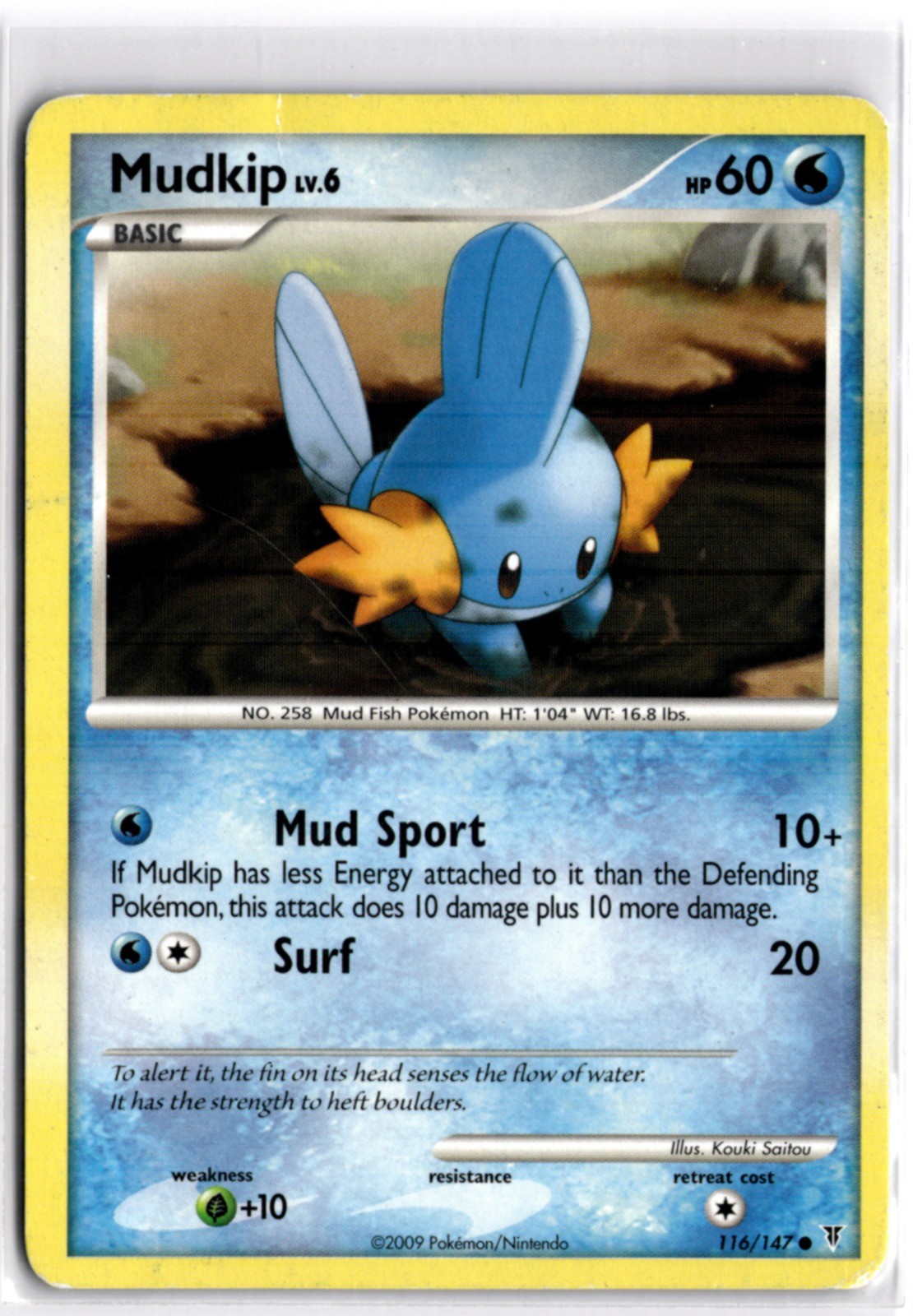 Pokemon TCG Mudkip 116 Supreme Victors Common HP