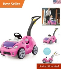 Whisper Ride II Kids Push Car with Seat Belt  Horn for Ages 1.5-4