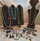 30 pc Vintaged Costume Jewelry lot inc Sarah Coventry, Roman, Liz Claiborne