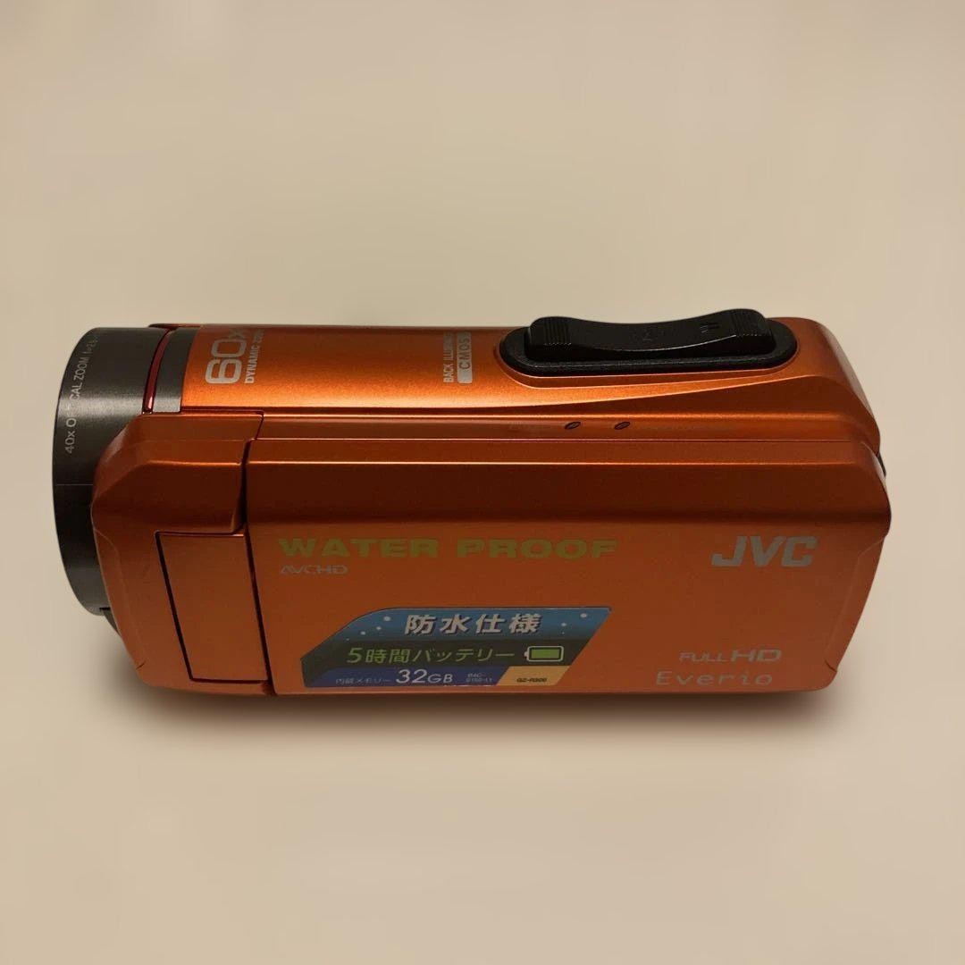 Victor・JVC GZ-R300-D JVC GZ-R300D オレンジ 防水ビデオカメラ