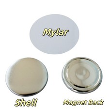 100 Sets/Pack Nd. Magnetic Button fit 3" 75mm Professional Button Maker