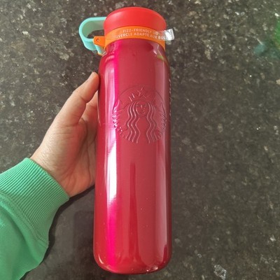 Starbucks 2025 Red 20oz Hot ,Cold Stainless Steel Water Bottle Fizz-Friendly Lid
