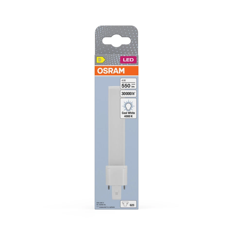 OSRAM DULUX S9 LED-Lampe für G23 Sockel, 4.5 Watt, 500 Lumen, Kaltweiß (4000K), - Bild 2 von 2