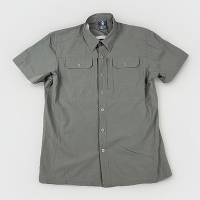 Little Donkey Andy Hiking Shirt Mens Small Green Short Sleeve Stretch Outdoor