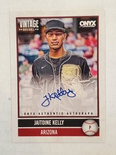 JAITOINE KELLY 2026 Onyx Vintage ON-CARD AUTO #'d 387/880 Diamondbacks