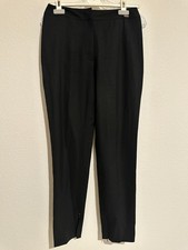 Chanel Black Tapered Dress Pants Trousers Women's FR 38 / US 6