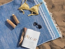 Turkish Beach Towel 100 Cotton Jacquard Yarn Dyed Quick Dry Beach Spa Travel
