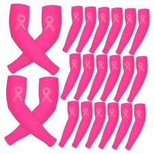 Breast Cancer Awareness Sleeve Bulk Pink Ribbon Arm Sleeve 18 Classic Style