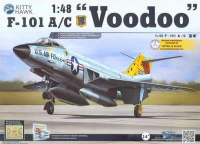 Kitty Hawk 80115 McDonnell F-101A/C Voodoo Maßstab 1:48