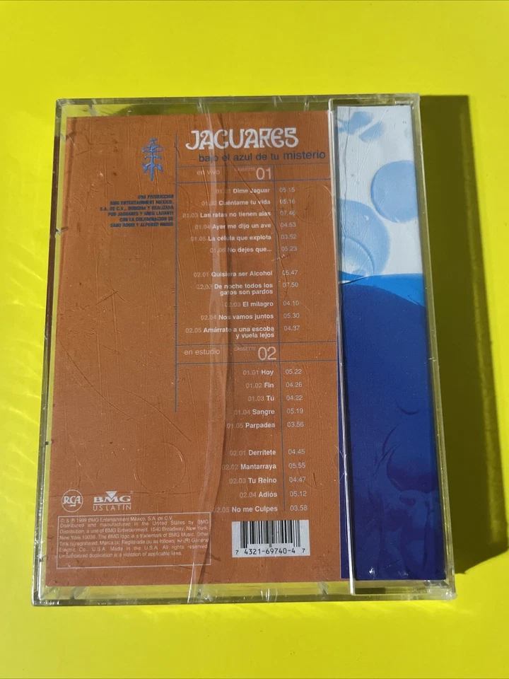 Jaguares Bajo El Azul De Tu Misterio Double Cassette SIGNED Sealed Caifanes Foto 2 de 3