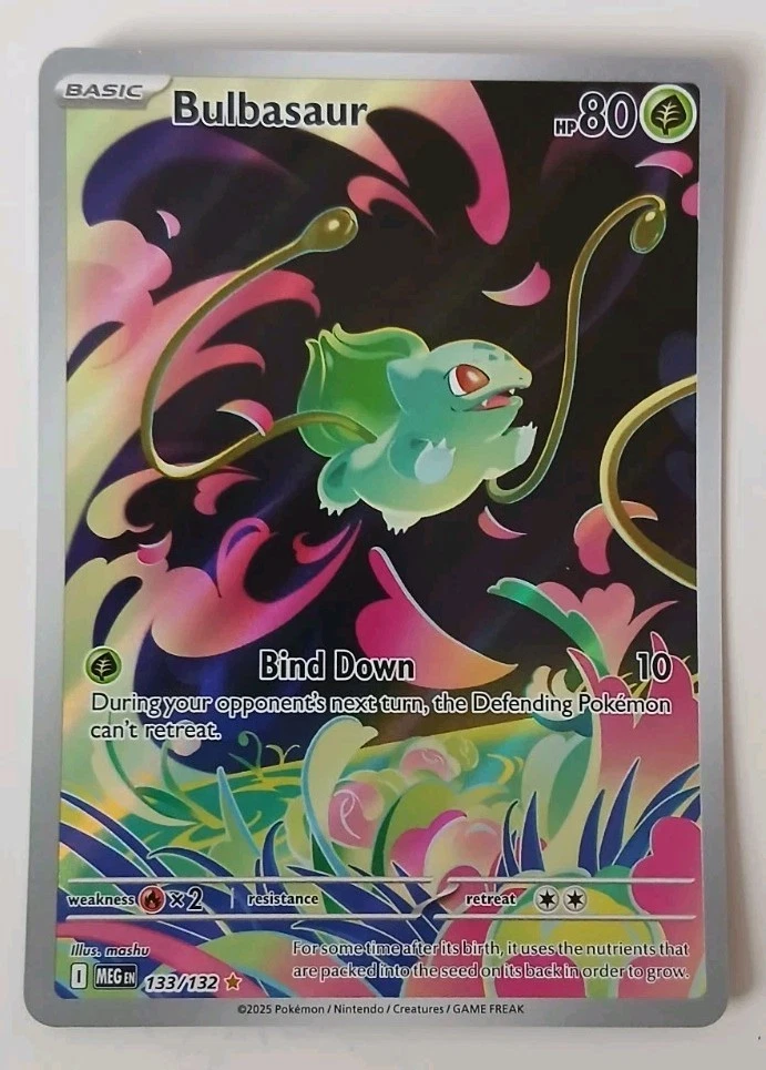 Pokemon TCG Bulbasaur Holofoil Card 133/132