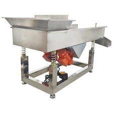 8mm Round Hole Electric Linear Vibrating Sifter Straight Vibrating Sieve Shaker