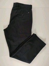 TOMMY HILFIGER-NWT-Men's Black The Flex Stretch Slim Leg Khaki Pants-Sz 34Wx30L