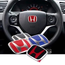 Car Steering Wheel Emblem Badge Sticker For Honda Jazz Fit Accord Civic Crv Odys Car Steering Wheel Emblem Badge Sticker For Honda Jazz Fit Accord Civic Crv Odys