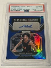 2023 Prizm Draft Jared McCain RC Rookie AUTO /150 PSA 10 GEM MINT THUNDER